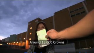 PublicAgent Sexy brunette fucked outdoors