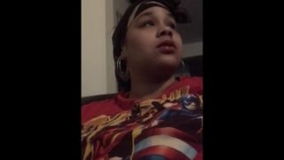 Smoking with RED LIPS ( yes I argued with my ex)