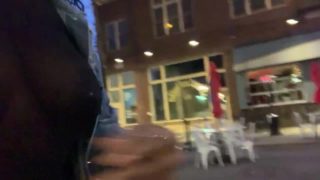 Walking around with my CLIT SUCKER IN MY PUSSY