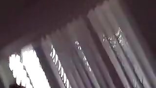 Busty hostess gets her trimmed pussy fucked.