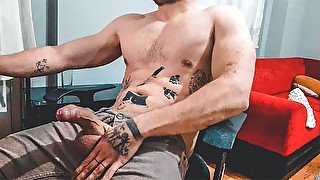 Jerking off  end CUM watching porn