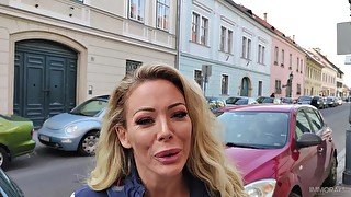 Tatted up Aussie MILF fucks an ordinary man in the hotel room