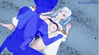 Noelle Silva and I have deep sex on the beach at night. - Black Clover Hentai