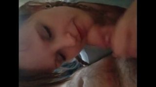 Hot blonde wife loves husband's little cock