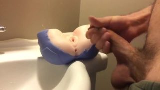 Blowing my load into your eagerly awaiting pussy