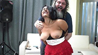 Slow motion tickling with Karina