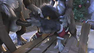 Threesome with one Husky HD by h0rs3