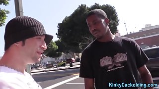 Cuckolding babe creampied