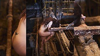 BTS Nude Photo Shoot at Abandoned Paper Factory: Kristy Jessica & Redlite Photo