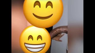 Ebony gives sloppy head to bbc 