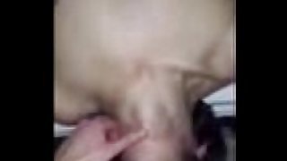 Mustache boy swallowing a big cock