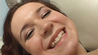 British Teen Sucks Four Black Monster Cock and Cum To Her Face