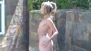 TINY BLONDE TEEN GETS HER HOLES WRECKED BY HUGE COCK