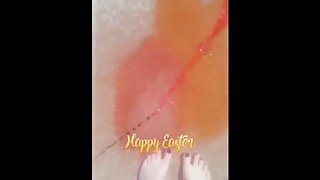 Rainbow Feet, sexy feet and colorful dye