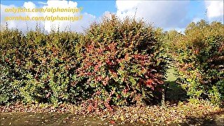 Public Fuck All My Holes in the Park Mouth, Pussy, Anal Creampie