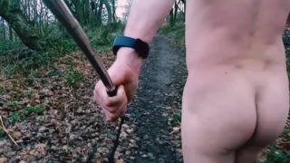 Naked forest walk
