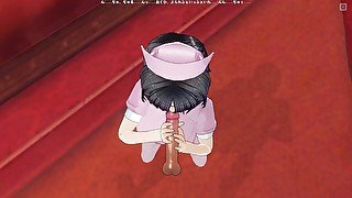 3D HENTAI POV The nurse sucked off the patient