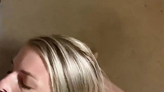 Pretty Blonde Sucking Cock