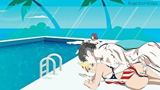 Hentai public swimming pool sex cartoon porn