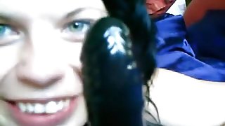 Dildo blow with Dirty Talk