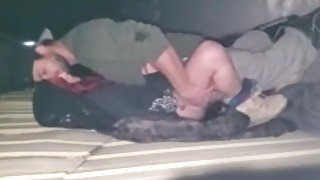 Public teen fuck in winter ..an pervert old man caught us having sex