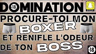 SNIFF L'ODEUR DES COUILLES DE TON BOSS - DOMINATION Français