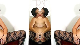 Black body stockings. Two teen girls posing in black mesh body lingerie Sexy lingerie. FULL 2