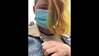 I Wear a Sheer Mesh Top and Flash My Breasts For Strangers