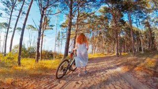 I led my Bike Partner a Scenic Place to Fuck! Ginger Redhead Teen PAWG Public Outdoor Cowgirl Cum