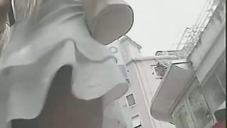 Juicy asses caught on an upskirt spy cam