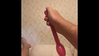 Inserting my prostate massager