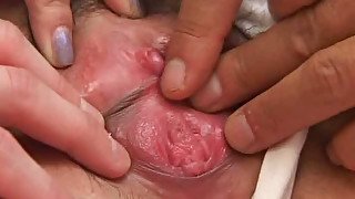 Skanky and cute Japanese teen lets him finger herself