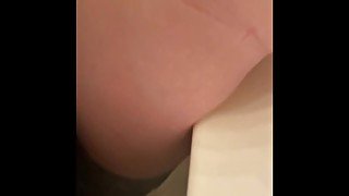 Creampied in gym restroom by stranger and got to workout with cum in my panties