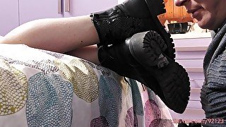 Dirty boots licking - miss denise demo