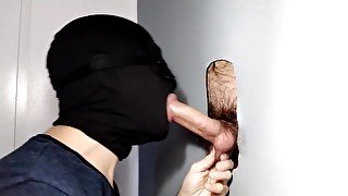 Man with Hairy Cock comes to Gloryhole