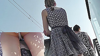 Long legged girlfriend in the free upskirt movie