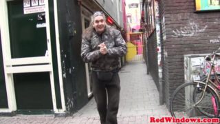 Amsterdam whore blowing cock
