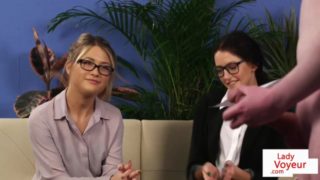 British voyeurs instruct sub in CFNM session