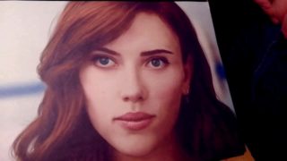 Cum with me on Natasha Romanoff photo - marvel black widow