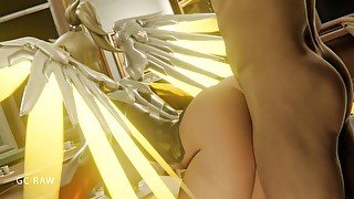 Mercy Spread his Wings for Doggy Style Sex with Big Dick Dude. GCRaw. Overwatch