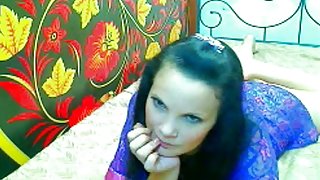 Masturbating on webcamera