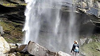 Walk with Angel Fowler to Waterfall on Mountains