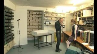 The owner of the video store fucks his employee in the back