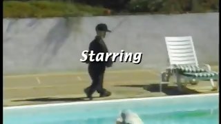 Rosy Rocket has some poolside joy with a midget!!