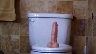 dildo on toilet