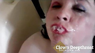 Sexy BBW Clown Deepthroat - PREVIEW