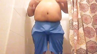 Playing in the shower