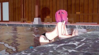 Quintessential Quintuplets: has sex in a private hottub