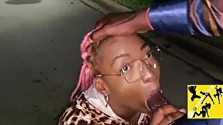 “Pranking a Stranger” Pt.2 car broke down, Mouthful of Strangers cock in the middle of the street…