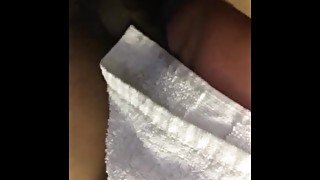 My stepcousin Vicki finally comes out the shower!